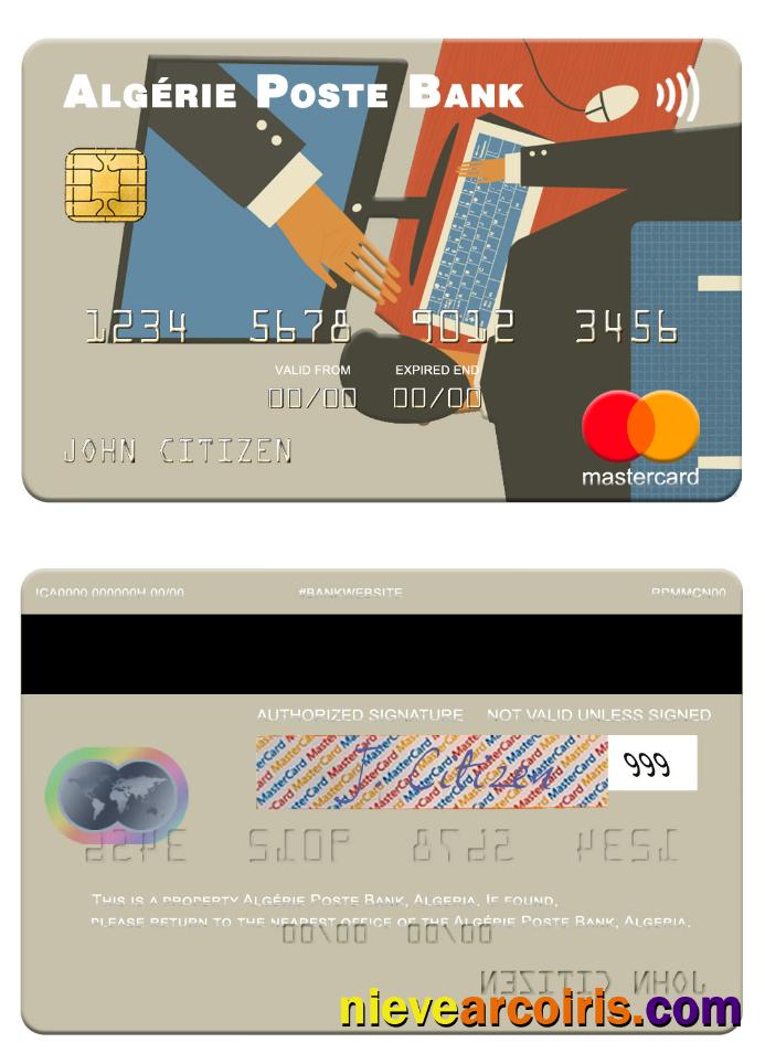 Algeria Algérie Poste Bank mastercard